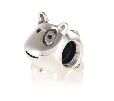 pandora dog charm charms silver p1098