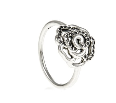 Pandora Rose silver ring with cubic zirconia 190949CZ-60 | John Greed ...